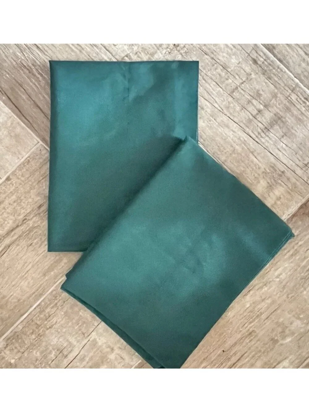 SPRINGS Pillowcases Standard Pair Deep Green 50% Cotton-Polyester Made in USA